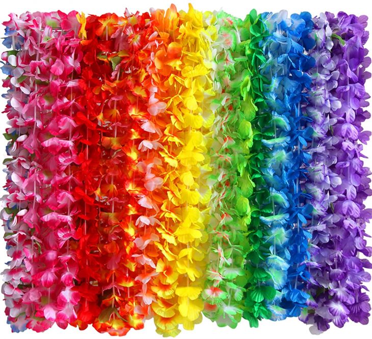 36" Luau Leis Assorted Colors (1 Gross Count)